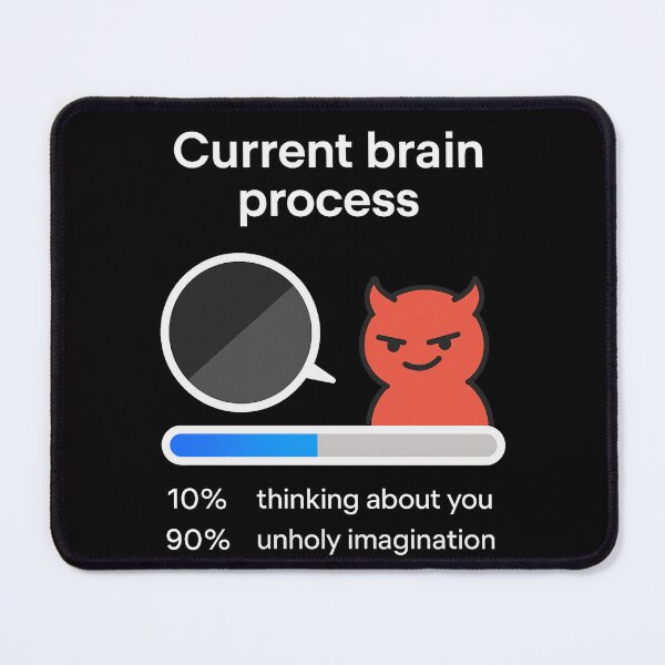 Item preview, Current Brain Process – Unholy Imagination Funny Meme designed and sold by the-dovlat.