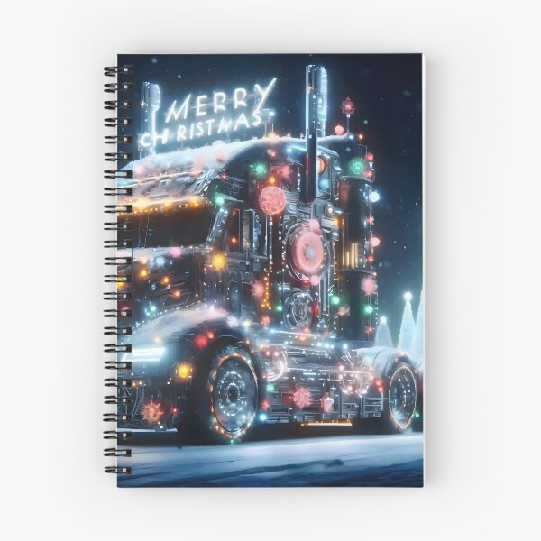 Item preview, Merry Christmas truck designed and sold by AI-Only Creations.