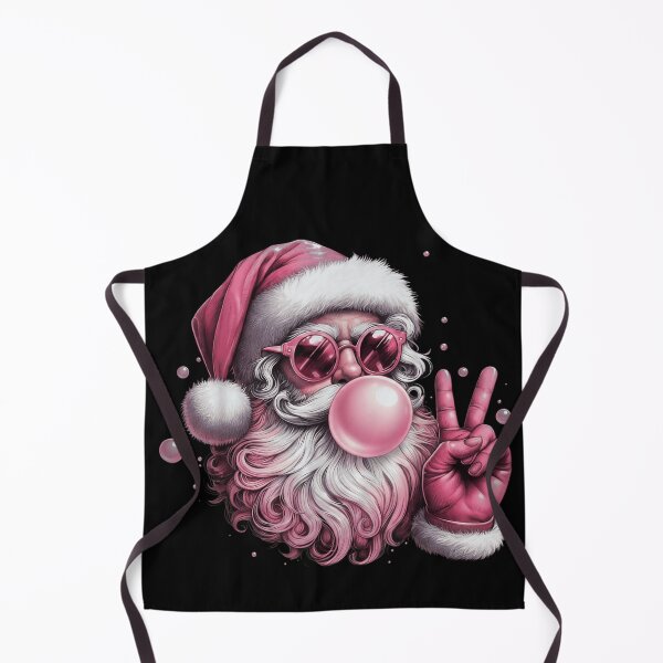 Item preview, Cool Pink Santa Claus Wearing Sunglasses Blowing Bubble Gum Peace Sign designed and sold by LeonellDavy.