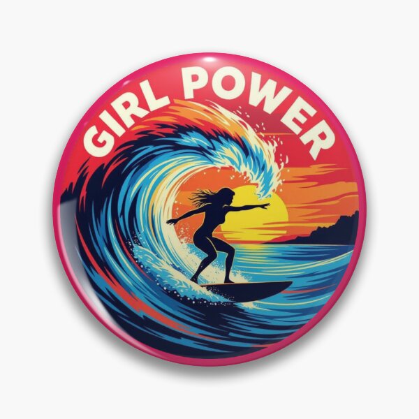 Item preview, Girl Power with surfer girl designed and sold by JackFreestone.