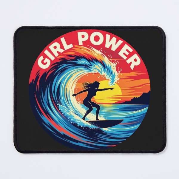 Item preview, Girl Power with surfer girl designed and sold by JackFreestone.