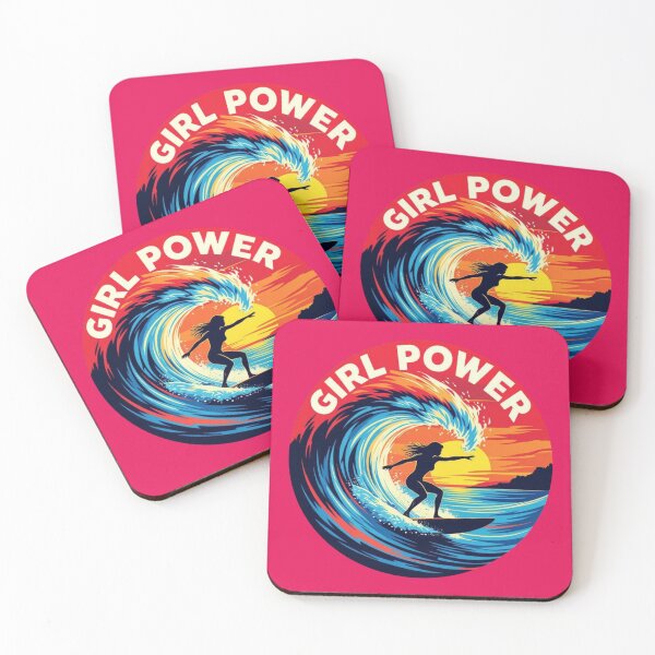 Item preview, Girl Power with surfer girl designed and sold by JackFreestone.