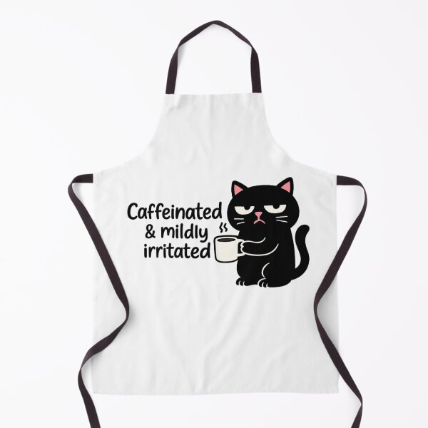 Item preview, Caffeinated & Mildly Irritated Cat designed and sold by Bellassi.