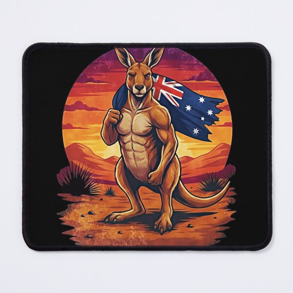 Item preview, Muscle Roo - Australian Pride Nationalist Strength designed and sold by HYPERSHIRTS.