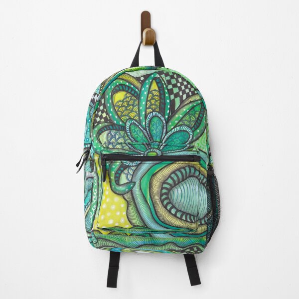 Item preview, Magical Flower - Zentagle Green Yellow Abstract designed and sold by ColorWander.