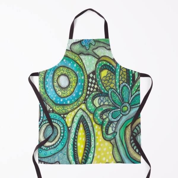 Item preview, Magical Flower - Zentagle Green Yellow Abstract designed and sold by ColorWander.