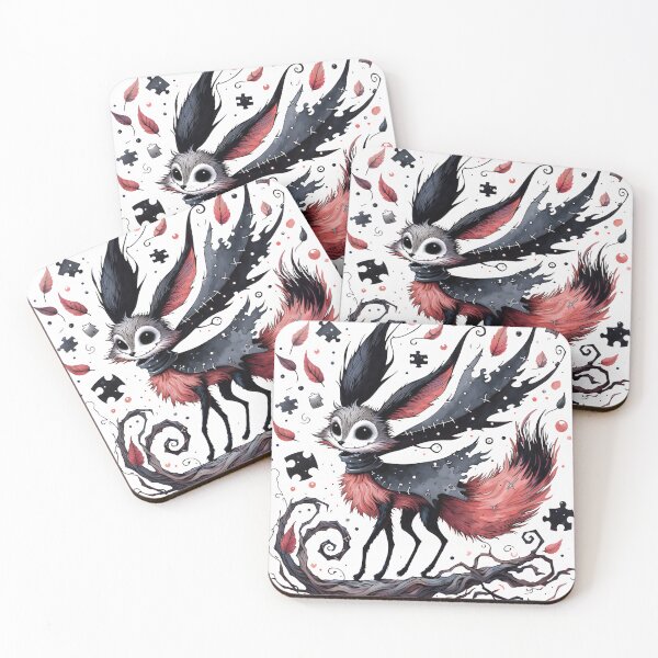 Item preview, Gothic Watercolor Fox Dark Fantasy designed and sold by RubisLeaf.