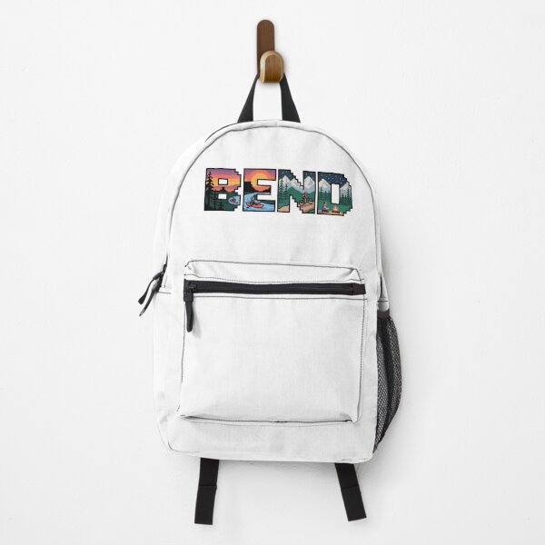 Item preview, Bend Oregon Pixel Art Adventure | High Desert MTB, Kayak, and Campfire Design designed and sold by CircinusStore.