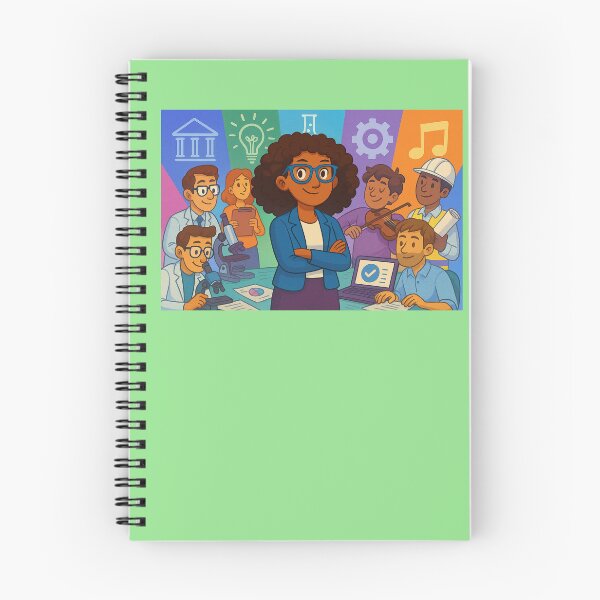 Item preview, Female Manager or Scientist working with many specialists - innovation  designed and sold by gre47.