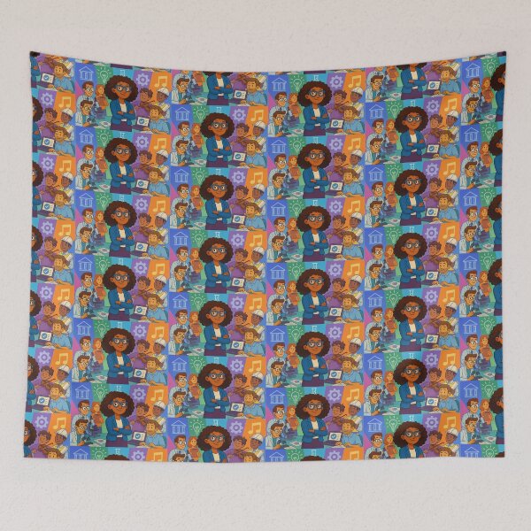 Item preview, Female Manager or Scientist working with many specialists - innovation designed and sold by gre47.