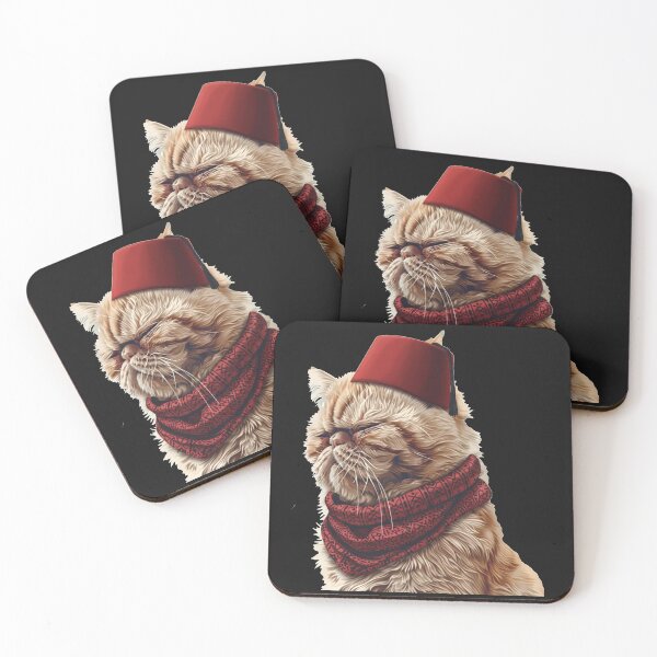 Item preview, Tarboch Cat: Moroccan Fez Hat and Scarf designed and sold by designwiss.