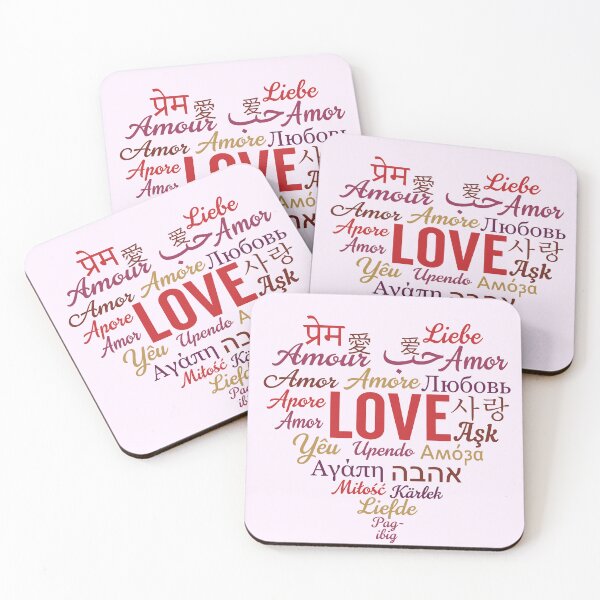 Item preview, Love in Multiple Language Typography | Multilingual Heart Design designed and sold by Imaginationbeyond.