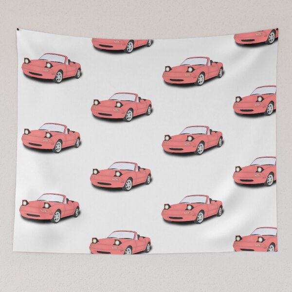 Item preview, Baby pink Mazda MK1 MX5 Miata designed and sold by Cl03xoart.