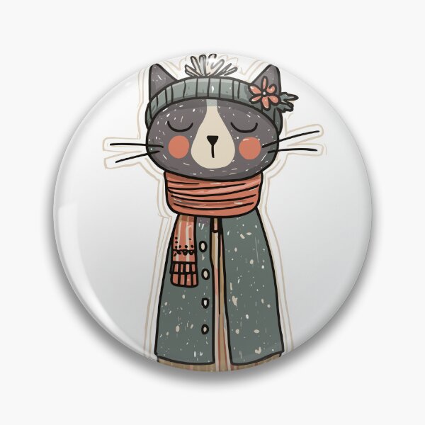 Item preview, Funny Cat Doodle Aesthetic Drawing designed and sold by bapupa.