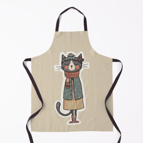 Item preview, Funny Cat Doodle Aesthetic Drawing designed and sold by bapupa.