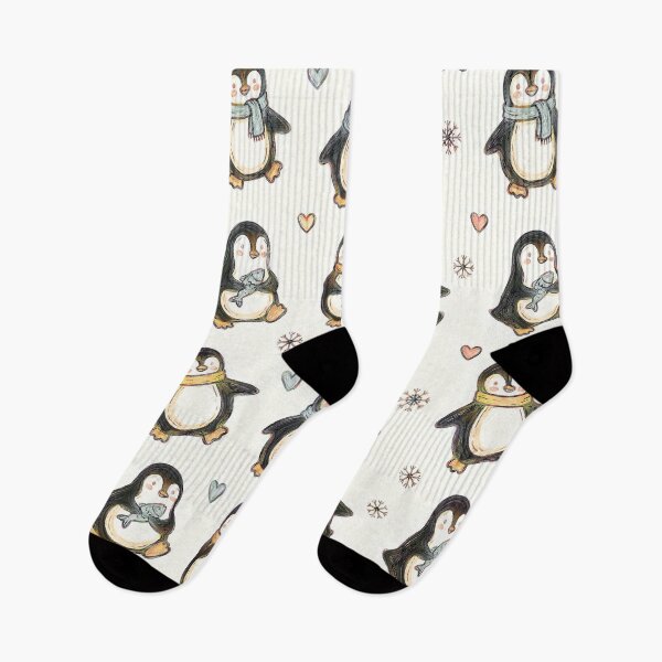 Item preview, Cute Winter Penguins Pattern - Hand Drawn Cozy Vibes designed and sold by Hen-C-Art.