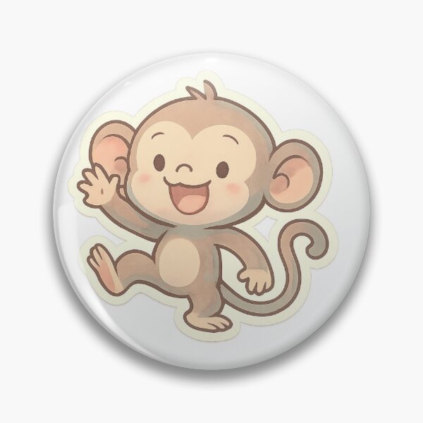 Item preview, Kawaii Silly Monkey Stickers designed and sold by StickMint.