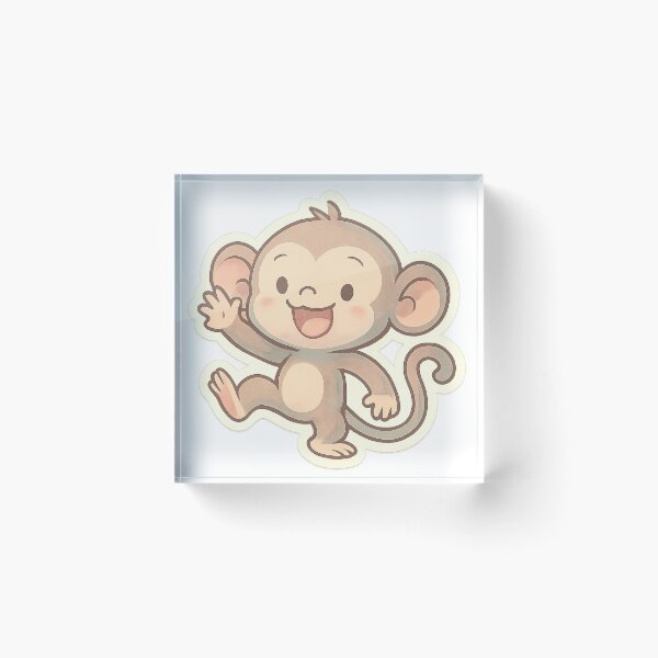 Item preview, Kawaii Silly Monkey Stickers designed and sold by StickMint.