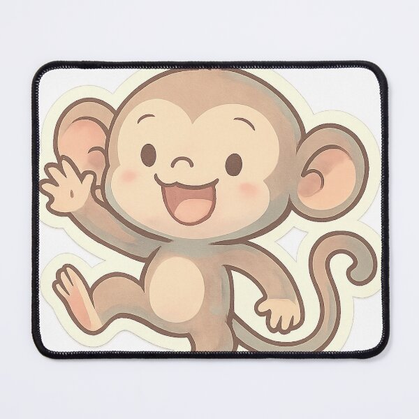 Item preview, Kawaii Silly Monkey Stickers designed and sold by StickMint.