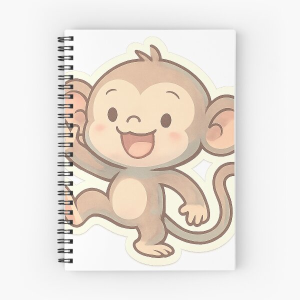 Item preview, Kawaii Silly Monkey Stickers designed and sold by StickMint.