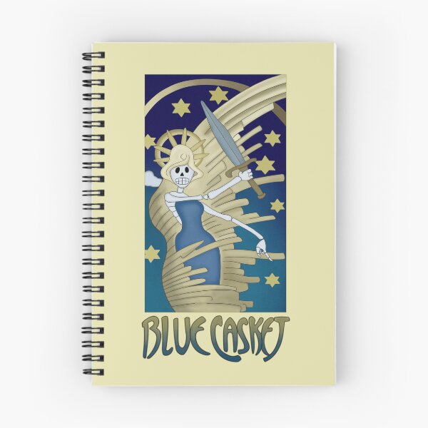 Item preview, Blue Casket Poster designed and sold by Haywire Graphic Design.