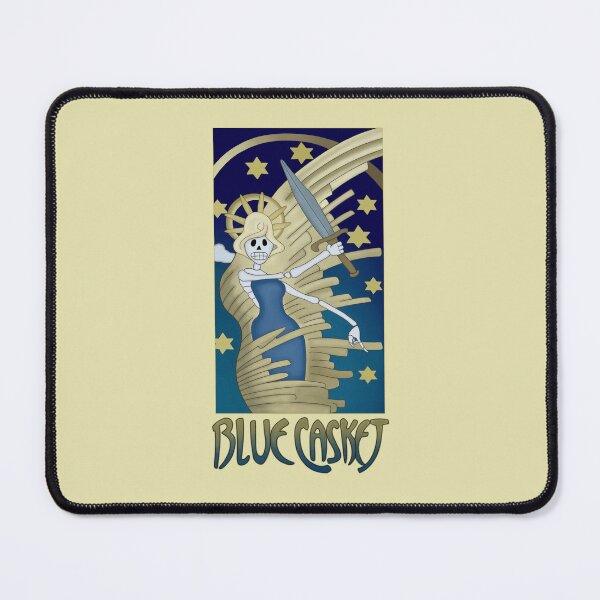 Item preview, Blue Casket Poster designed and sold by Haywire Graphic Design.