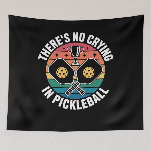 Item preview, Theres No Crying In Pickleball Sports Love designed and sold by MeowtivationP.