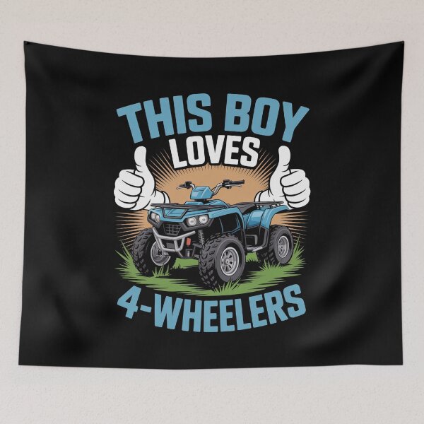 Item preview, This Boy Loves 4 Wheeler designed and sold by MeowtivationP.