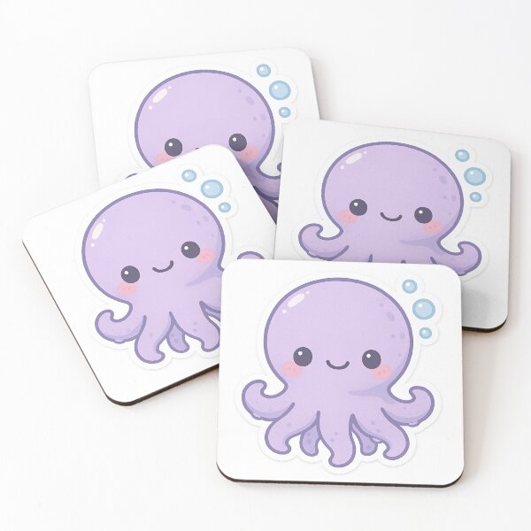 Item preview, Aesthetic Happy Octopus Stickers designed and sold by StickMint.