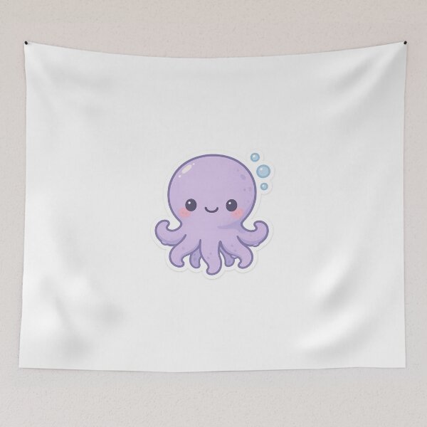 Item preview, Aesthetic Happy Octopus Stickers designed and sold by StickMint.