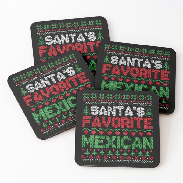 Item preview, Santa's Favorite Mexican Ugly Christmas Sweater Knitted Pattern Holiday Party Graphic designed and sold by Altenpendinton.