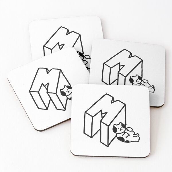 Item preview, a Cat next to M designed and sold by superbaechoo.