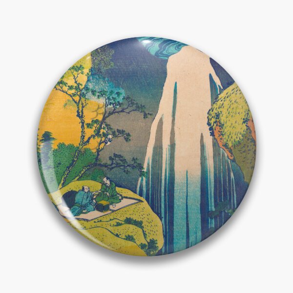 Item preview, Amida Falls by Hokusai - Vintage Japanese Waterfall Woodblock Print designed and sold by Open Canvas.