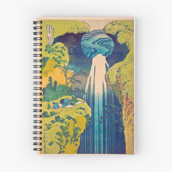 Item preview, Amida Falls by Hokusai - Vintage Japanese Waterfall Woodblock Print designed and sold by Open Canvas.