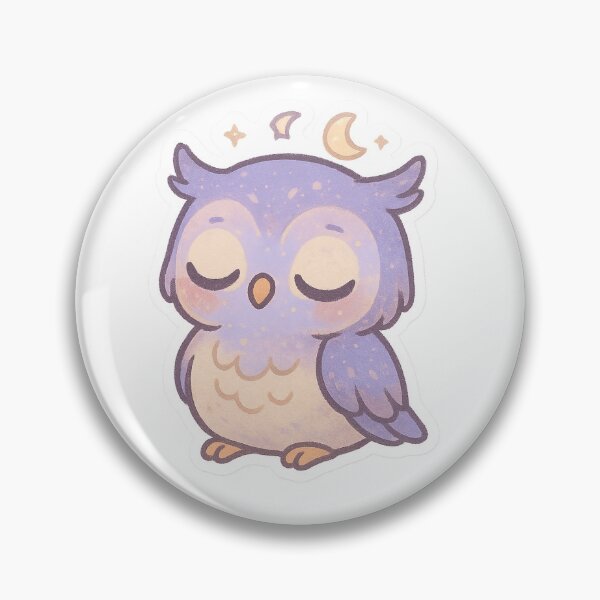 Item preview, Cute Sleepy Owl Sticker designed and sold by StickMint.