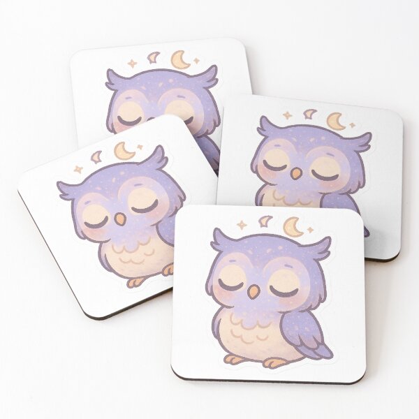 Item preview, Cute Sleepy Owl Sticker designed and sold by StickMint.