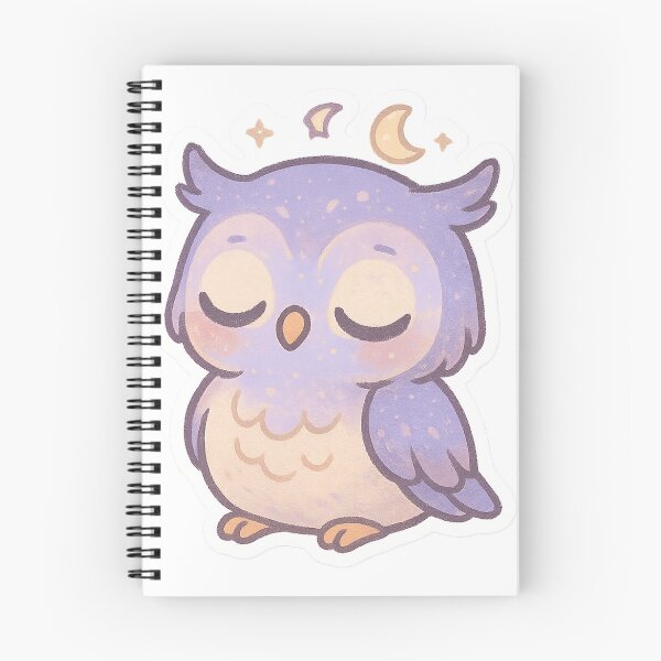 Item preview, Cute Sleepy Owl Sticker designed and sold by StickMint.