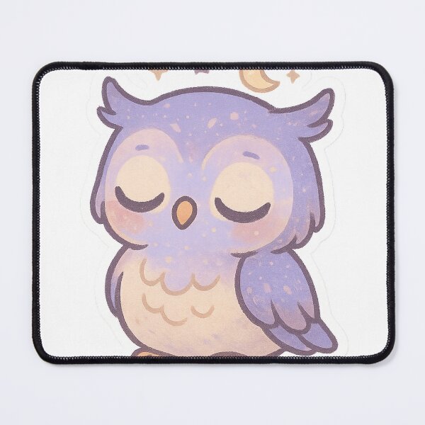 Item preview, Cute Sleepy Owl Sticker designed and sold by StickMint.
