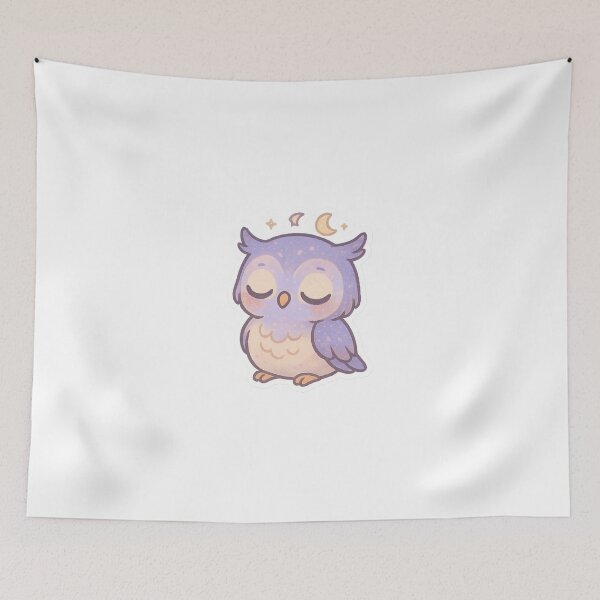 Item preview, Cute Sleepy Owl Sticker designed and sold by StickMint.