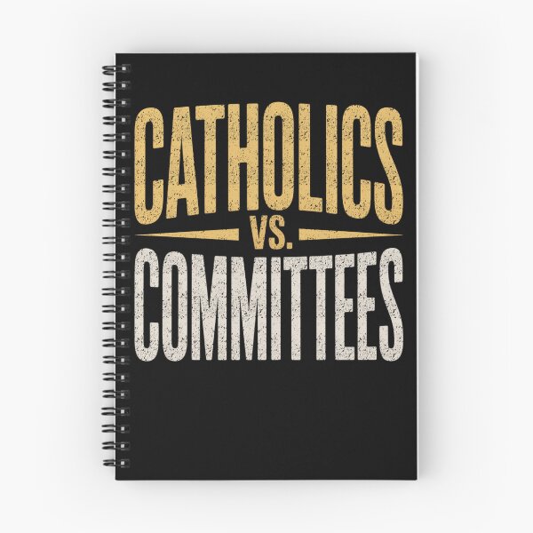 Item preview, Catholics Vs Commies Political Humor Quote designed and sold by FreshVibe Prints.