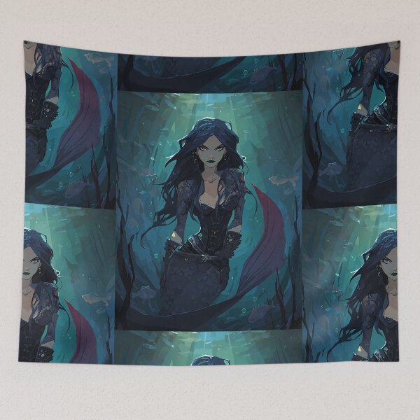 Item preview, Gothic Dark Mermaid Fantasy designed and sold by bapupa.