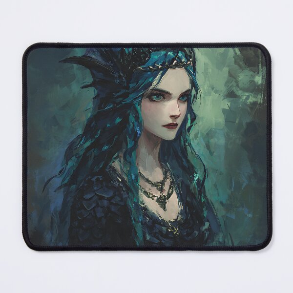 Item preview, Fantasy Dark Mermaid Siren Art designed and sold by bapupa.