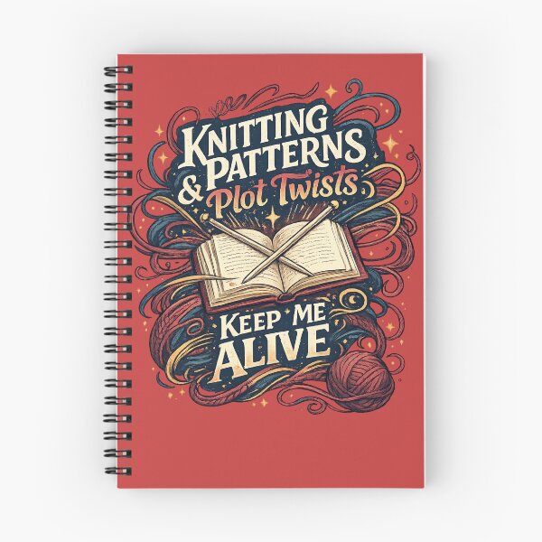 Item preview, Knitting and Plot Twists Keep me Alive  designed and sold by Iail Ioa.