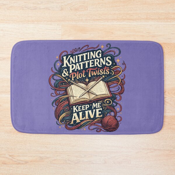 Item preview, Knitting and Plot Twists Keep me Alive  designed and sold by Iail Ioa.