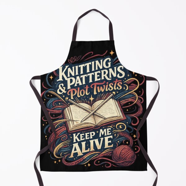 Item preview, Knitting and Plot Twists Keep me Alive  designed and sold by Iail Ioa.