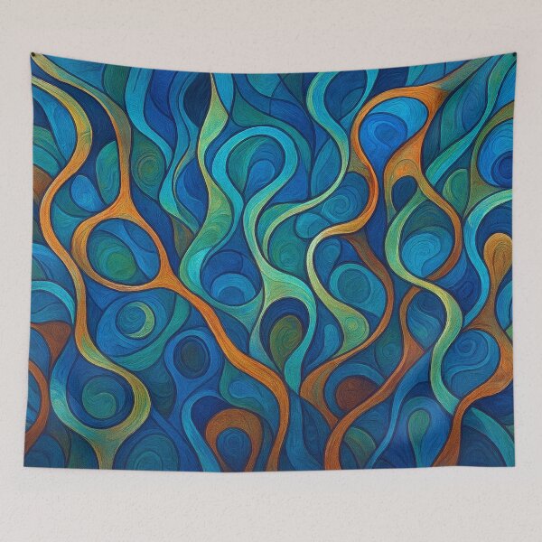 Item preview, Interwoven shapes in a flow of color designed and sold by Sigtrix.