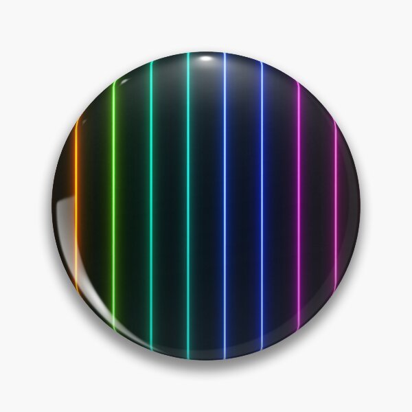 Item preview, Neon Rainbow Vertical Lines Seamless Pattern – Glowing Light Stripes on Dark Background designed and sold by Sksticker991.
