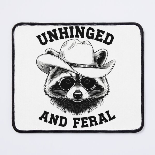 Item preview, Unhinged Feral Raccoon Cowboy Hat Sunglasses Cool Animal Design designed and sold by MotivaChic.