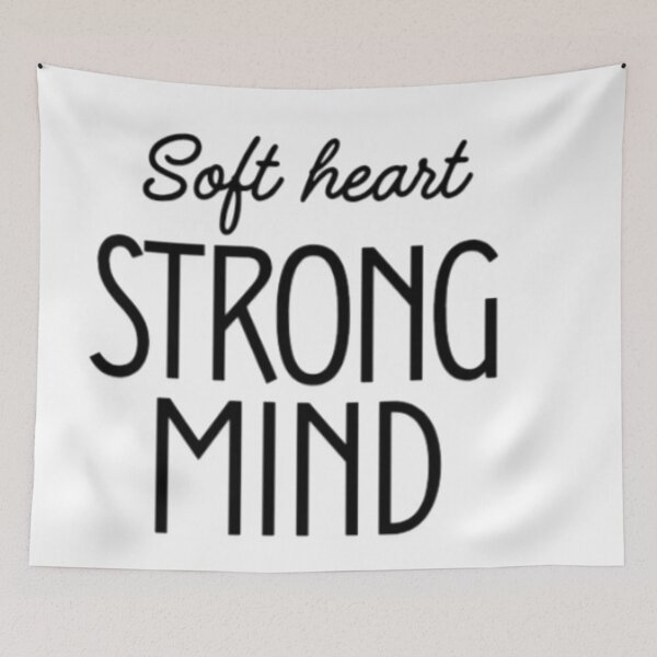 Item preview, Soft Heart Strong Mind | Inspirational Mindset Quote designed and sold by Haevora.