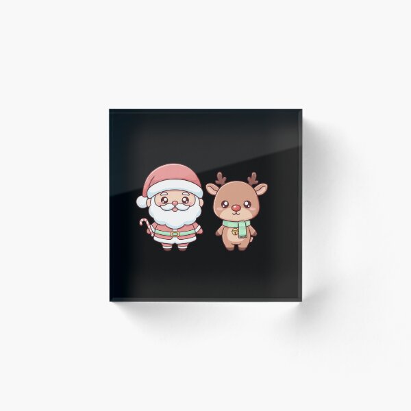 Item preview, Papá Noel y Rodolfo estilo Chibi designed and sold by KLSproduct.